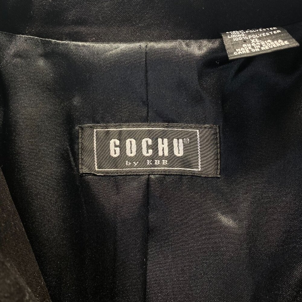Gochu by KBB Shirt Mens Size XL Black Utility Workwear Pockets Zipper - Picture 4 of 13